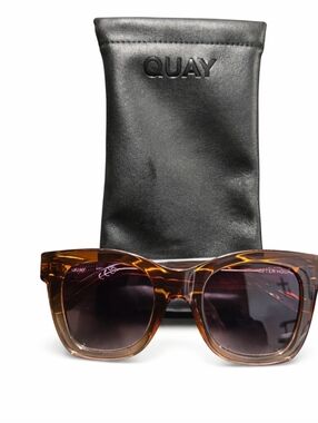 QUAY AFTERHOURS  Classic Square Brown Sunglasses NWT